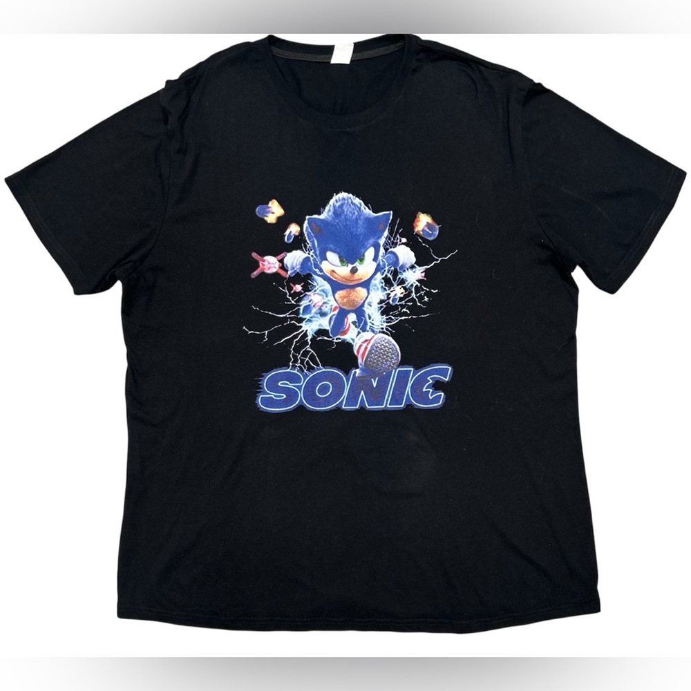 Sonic the Hedgehog Black T-Shirt Men’s XXL
